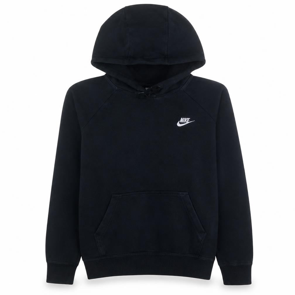 Nike Womens Black Pullover Hoodie Medium Hooded Sweatshirt