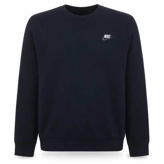 Nike Men Black Small Pullover Sweatshirt Crew Neck Fleece