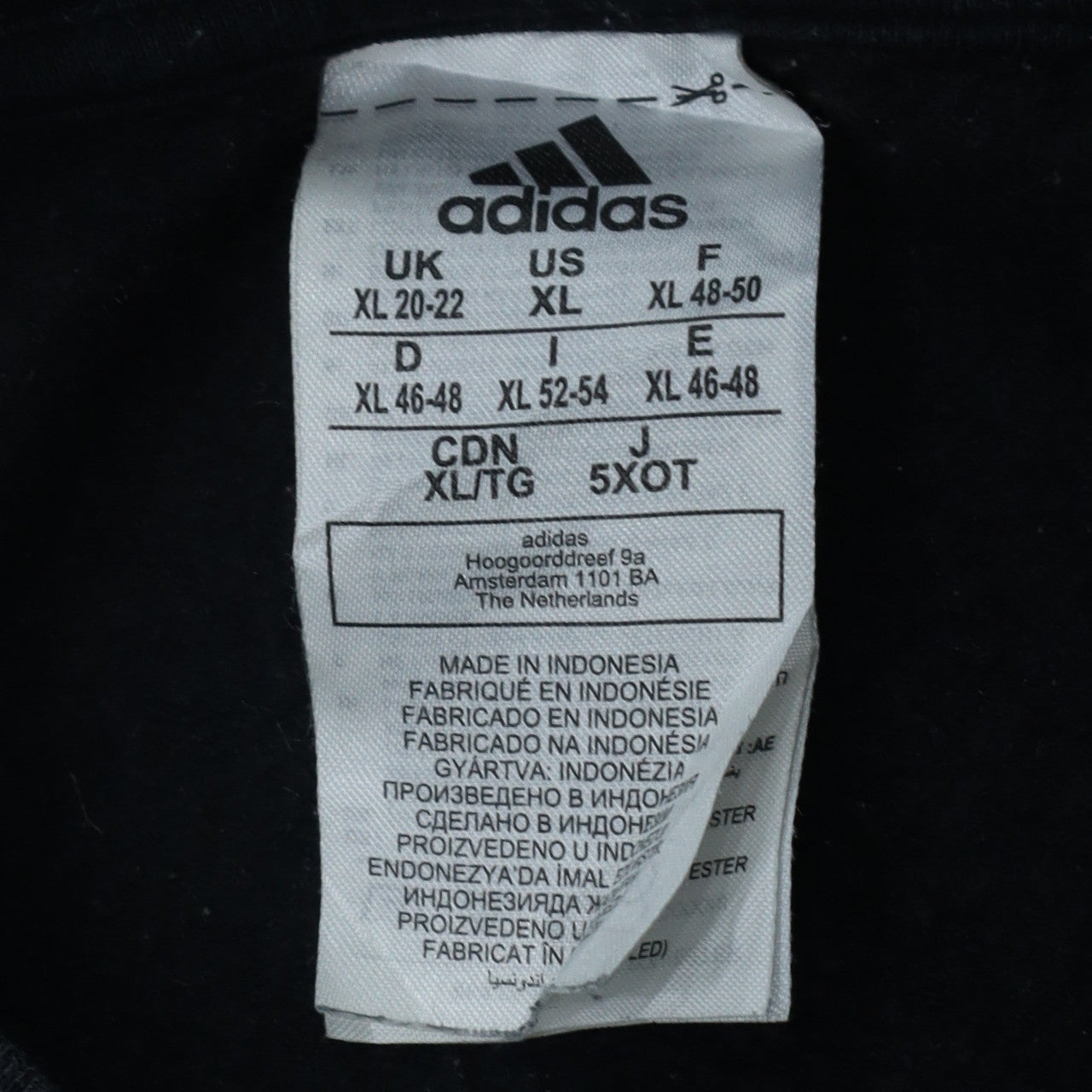 Adidas Women Black Crew Neck Pullover Sweatshirt XL 20-22