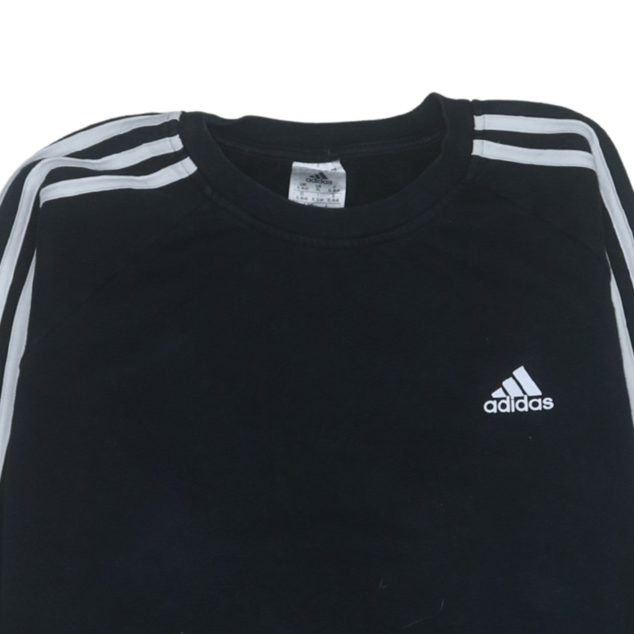 Adidas Women Black Crew Neck Pullover Sweatshirt XL 20-22