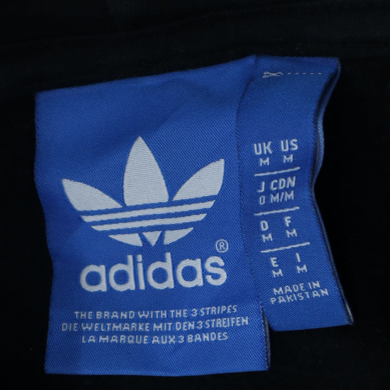 Adidas Men's Black Full Zip Hoodie Medium Regular Fit