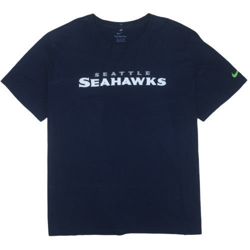 Nike Men's Navy Seattle Seahawks XL Crew Neck Graphic T-Shirt