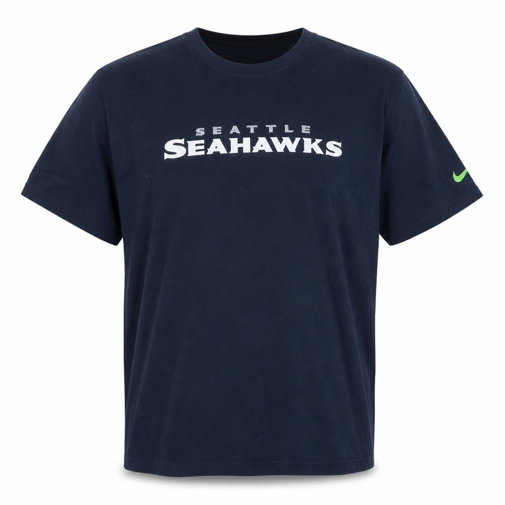 Nike Men's Navy Seattle Seahawks XL Crew Neck Graphic T-Shirt