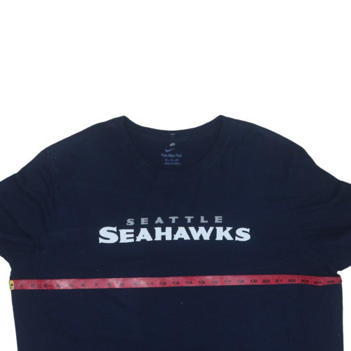 Nike Men's Navy Seattle Seahawks XL Crew Neck Graphic T-Shirt