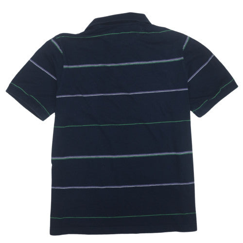Chaps Men's Black Striped Polo Shirt XL Cotton Classic Fit