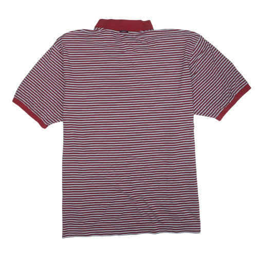 Nautica Men's Red Striped Cotton Polo Shirt 2XLT Big & Tall