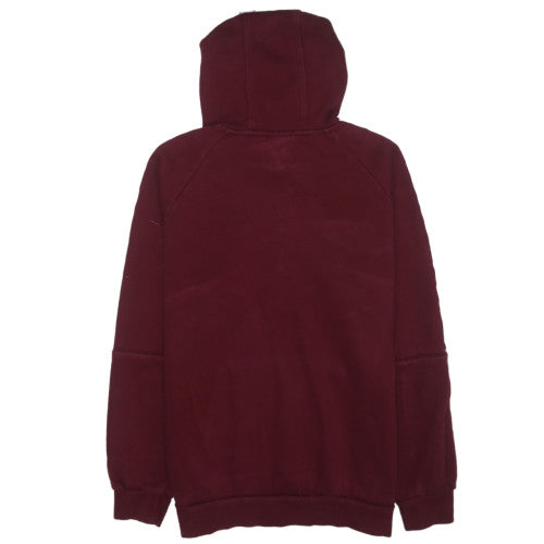 adidas Men's Red XL Pullover Hoodie with Logo and Drawstring