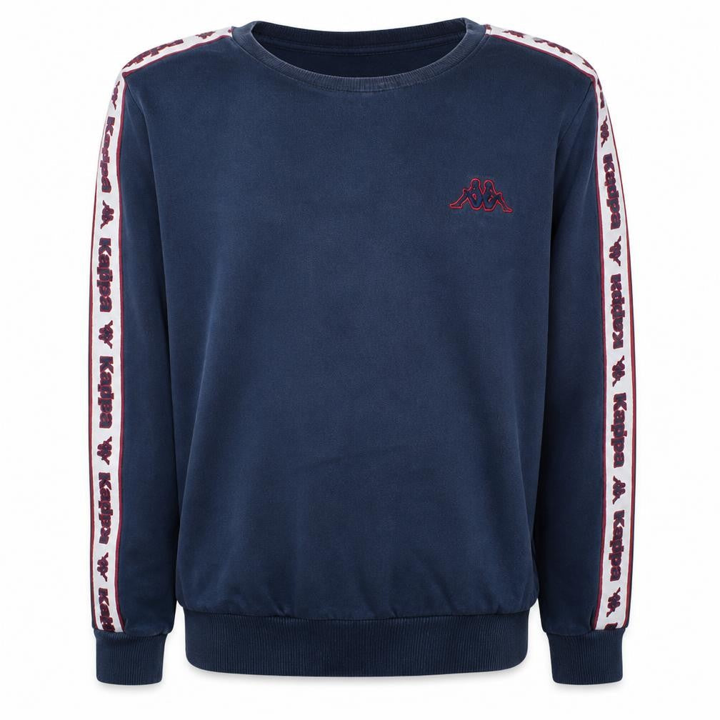 Kappa Men's Blue XL Pullover Sweatshirt Sports Logo Crew Neck