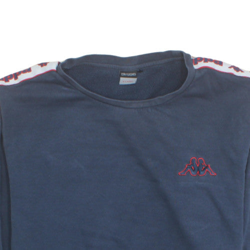 Kappa Men's Blue XL Pullover Sweatshirt Sports Logo Crew Neck