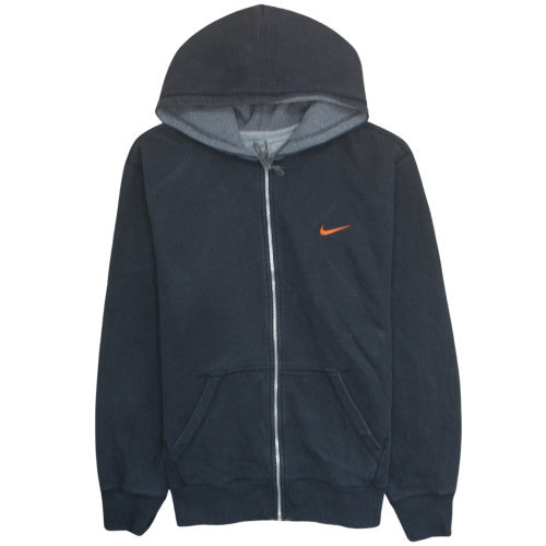 Nike Men's Black Full Zip Hoodie XL Fleece Cotton Blend Athletic Dept