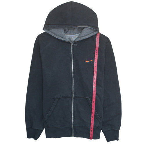 Nike Men's Black Full Zip Hoodie XL Fleece Cotton Blend Athletic Dept