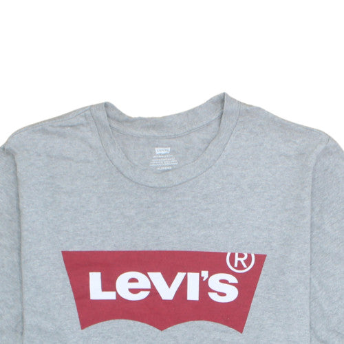 Levi's Men's Grey Logo Graphic Short Sleeve T-Shirt XL Regular Fit