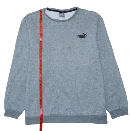 Puma Men's Grey 4XL Pullover Crew Neck Sweatshirt