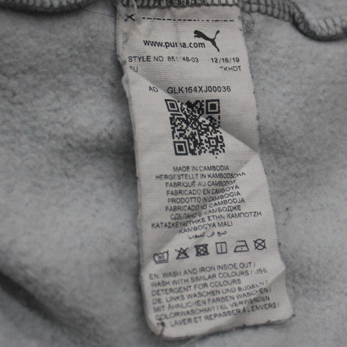 Puma Men's Grey 4XL Pullover Crew Neck Sweatshirt