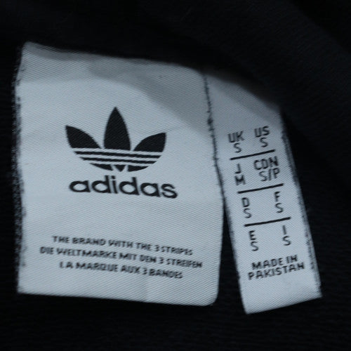 Adidas Men's Black Small Pullover Hoodie Sweatshirt Fleece