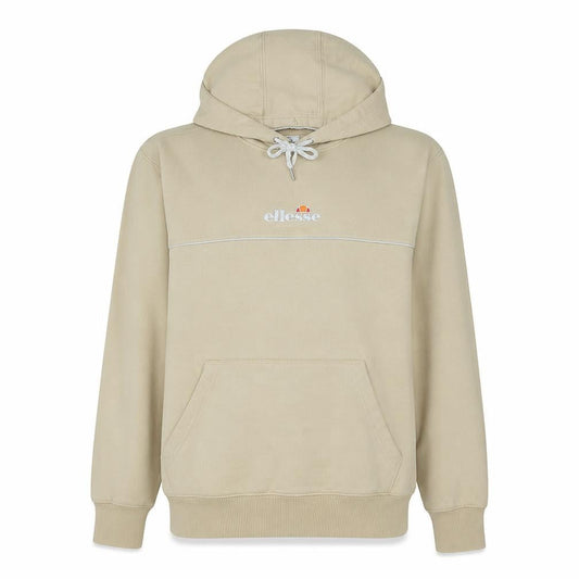 Ellesse Men's Beige Hoodie Medium Pullover Cotton Blend Hooded Sweatshirt