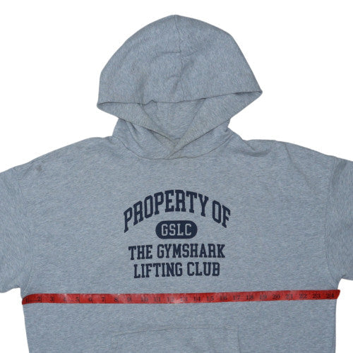 Gymshark Men's Grey Pullover Hoodie M Sports Training Sweatshirt