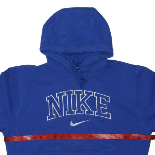 Nike Womens Blue Pullover Hoodie Small Standard Fit Cotton Blend