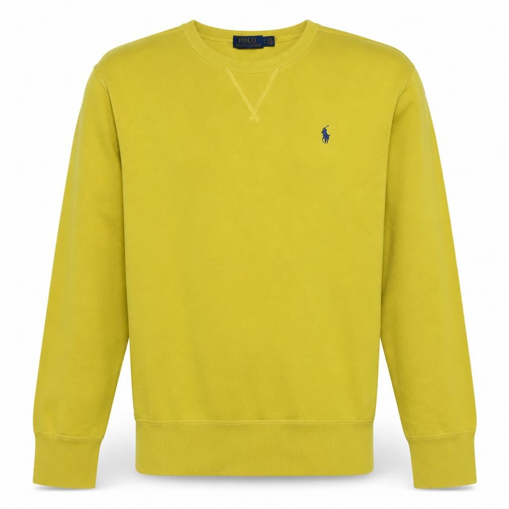 Polo Ralph Lauren Men's Yellow Crew Neck Pullover Sweatshirt M