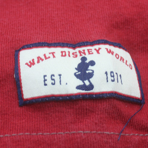 Walt Disney World Women’s Grey Red Raglan Mickey T-Shirt XL