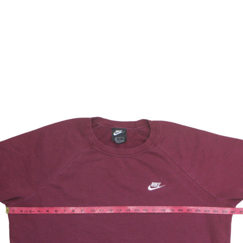 Nike Womens Burgundy Crew Neck Sweatshirt XXL Cotton Blend Casual