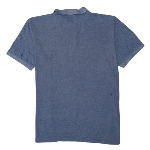 Chaps Men's Blue Short Sleeve Classic Fit Cotton Polo Shirt Size L