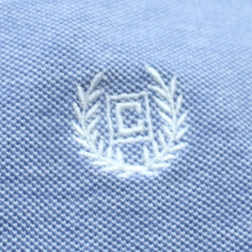 Chaps Men's Blue Short Sleeve Classic Fit Cotton Polo Shirt Size L
