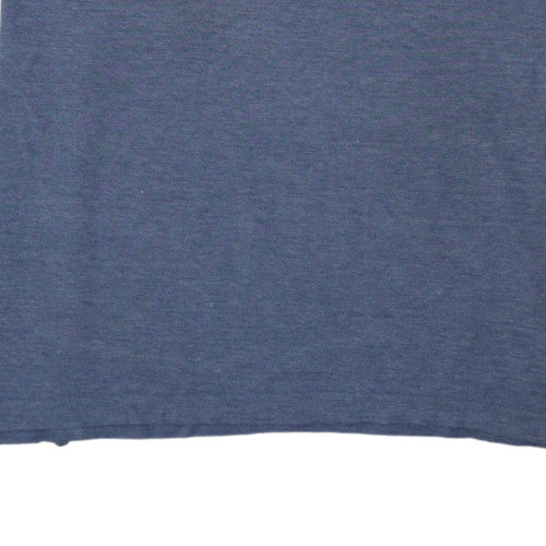 Chaps Men's Blue Short Sleeve Classic Fit Cotton Polo Shirt Size L