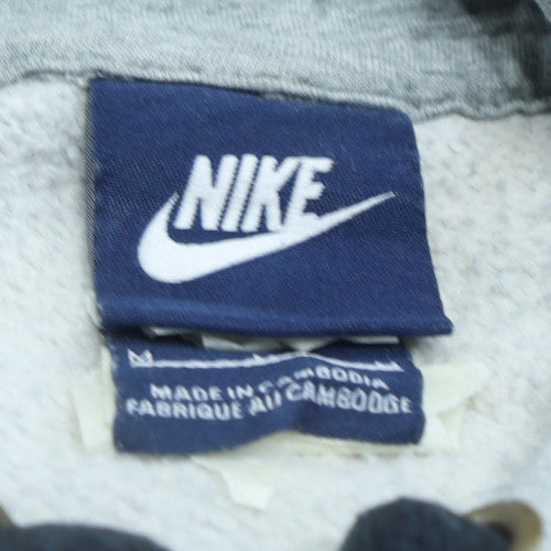 Nike Men's Grey Pullover Hoodie Medium Graphic Sportswear