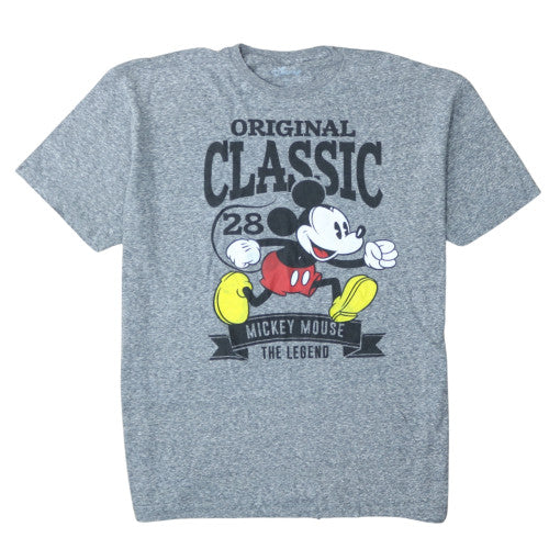 Disney Women’s Grey Mickey Mouse Classic Graphic T-Shirt XL