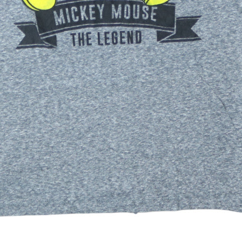 Disney Women’s Grey Mickey Mouse Classic Graphic T-Shirt XL