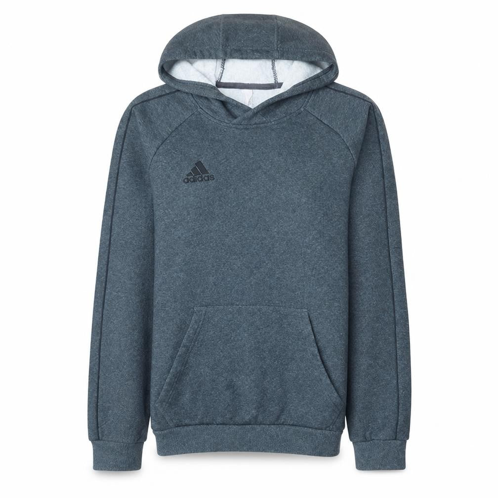 adidas Men's Grey Pullover Fleece Hoodie Size S Regular Fit