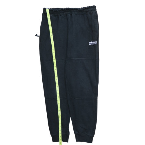 Adidas Men’s Black Fleece Jogger Trousers L Regular Fit