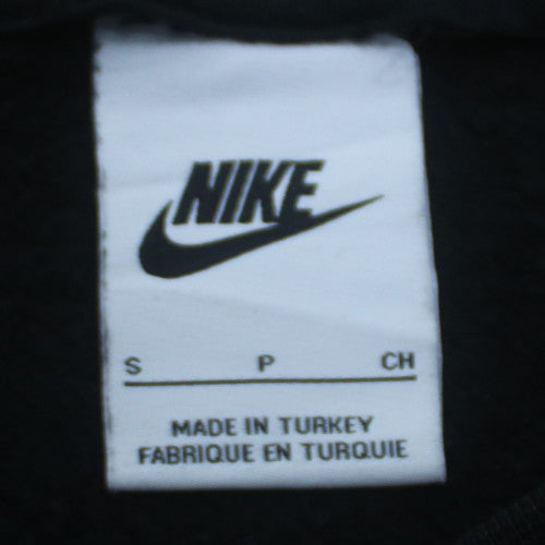 Nike Men's Black Small Crew Neck Graphic Pullover Sweatshirt