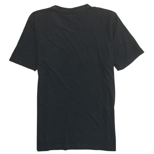 Puma Men's Black Graphic Print Crew Neck Cotton T-Shirt Size M