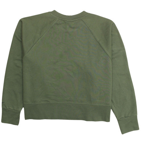 Nike Women's Green Crew Neck Dri-FIT Sweatshirt XL Cotton Blend