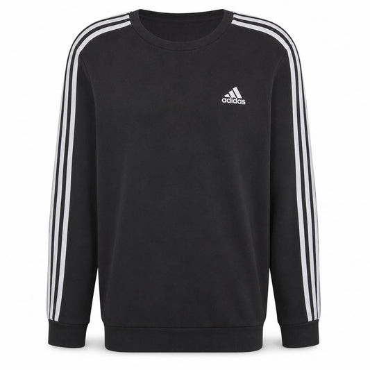 Adidas Men's Black Long Sleeve Crew Neck Pullover Sweatshirt L