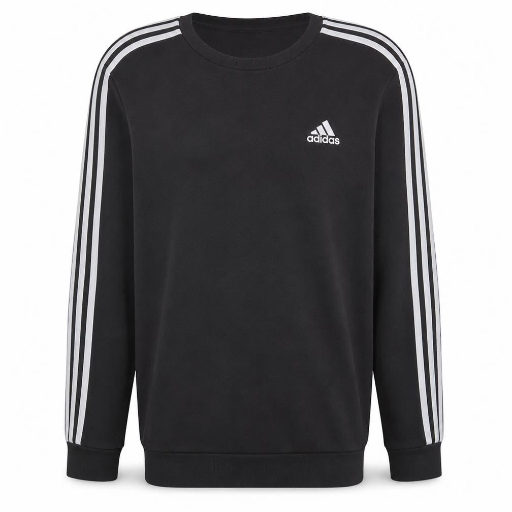Adidas Men's Black Long Sleeve Crew Neck Pullover Sweatshirt L