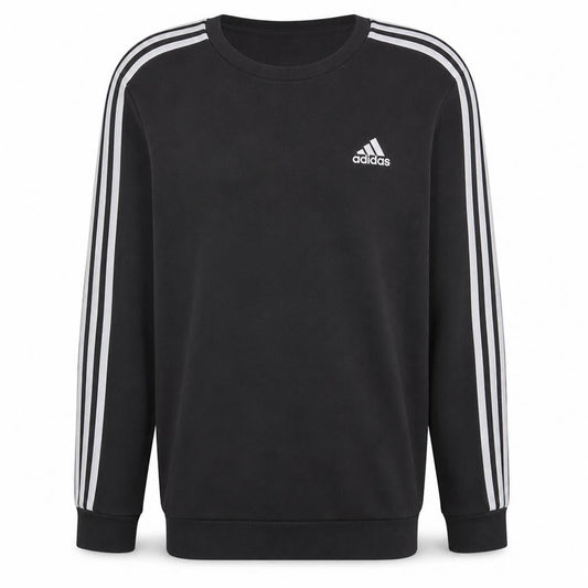 Adidas Men's Black Long Sleeve Crew Neck Pullover Sweatshirt L
