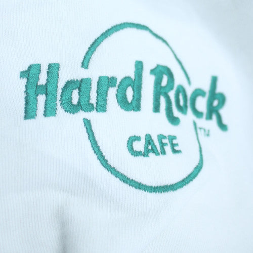 Hard Rock Cafe Women’s White Crew Neck Pullover Sweatshirt S by Stradivarius