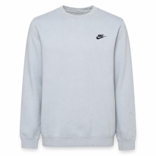 Nike Men's Grey Crew Neck Pullover Sweatshirt M Regular Fit