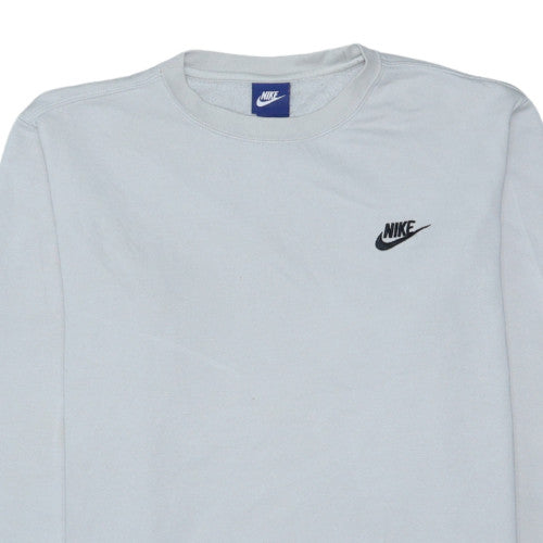 Nike Men's Grey Crew Neck Pullover Sweatshirt M Regular Fit