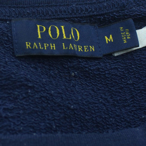 Ralph Lauren Men's Blue Crew Neck Cotton Pullover Jumper M