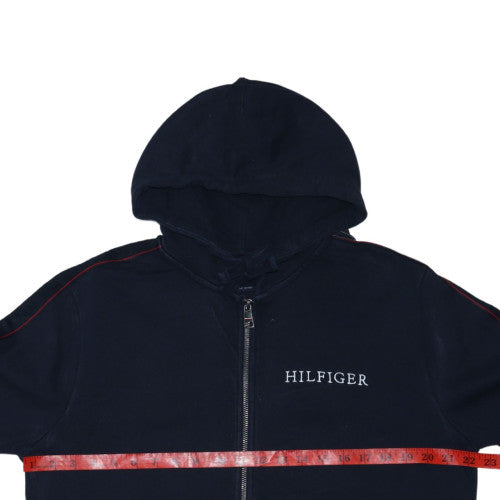 Tommy Hilfiger Men's Blue Full Zip Hoodie L Cotton Classic