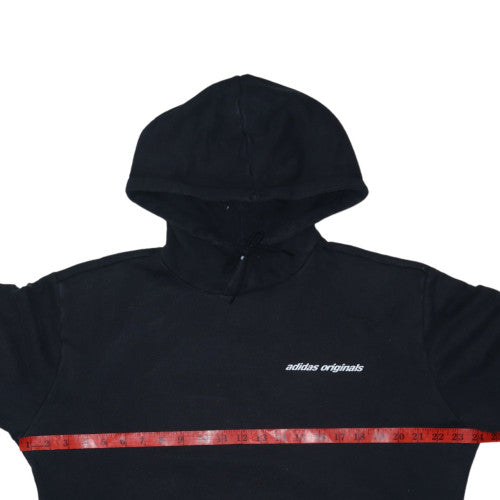 Adidas Originals Men’s Black Pullover Hoodie Size M 3/4 Sleeve