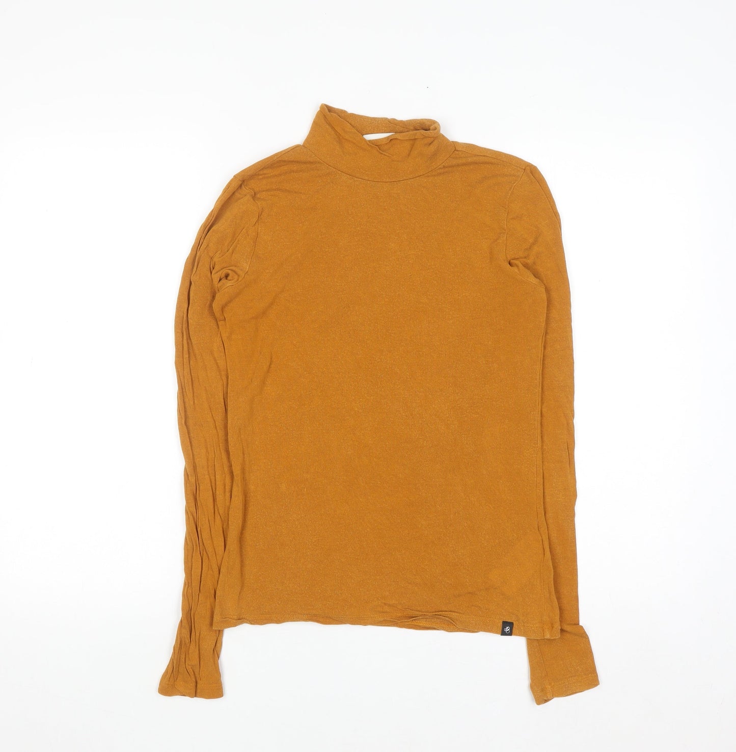 Scotch & Soda Women's Brown Roll Neck Long Sleeve Modal Top Size M