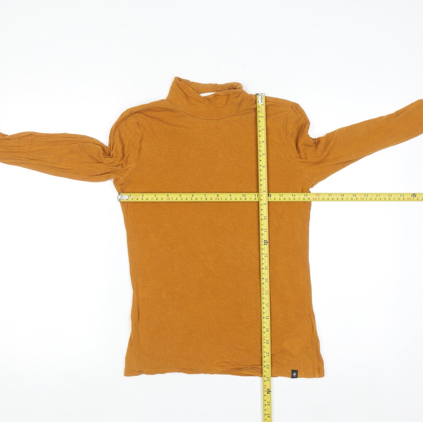Scotch & Soda Women's Brown Roll Neck Long Sleeve Modal Top Size M