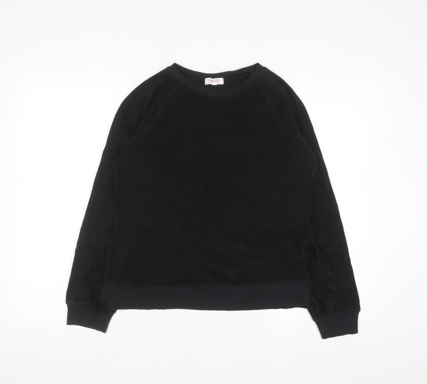 Goldie Lewinter Women's Black XS Pullover Sweatshirt 100% Pima Cotton