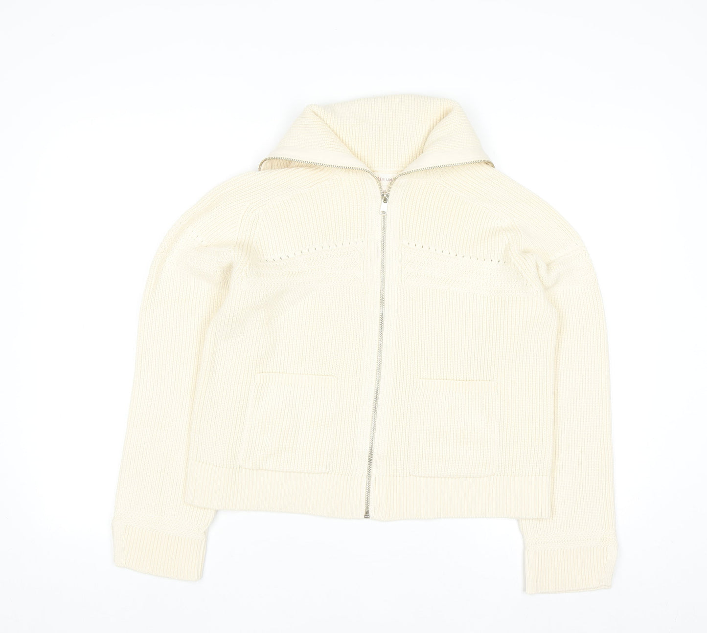 Marks and Spencer Women’s Ivory Full Zip Knit Jumper M