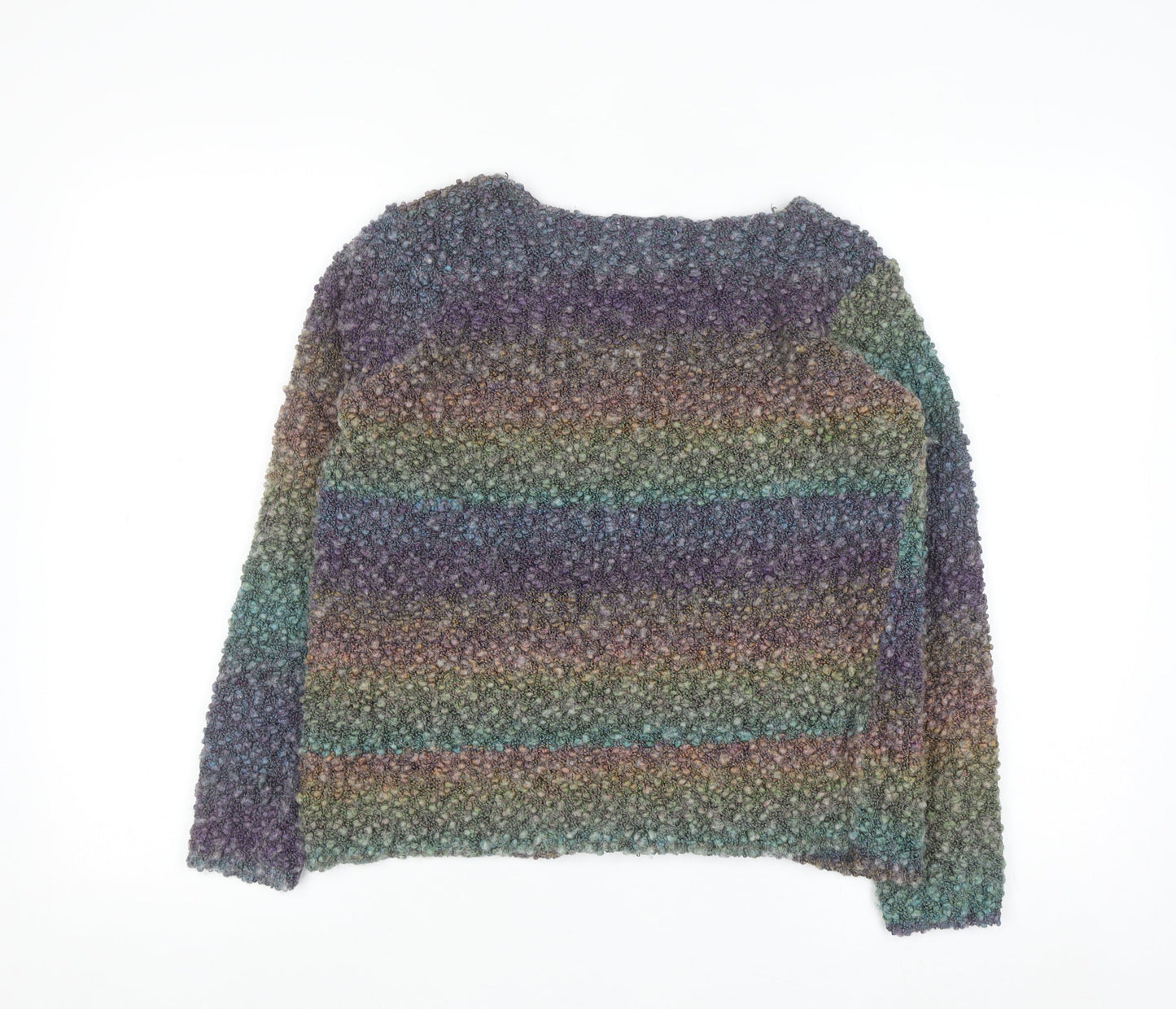 Red Herring Women’s Multicoloured Chunky Knit Wool Blend Pullover Jumper M